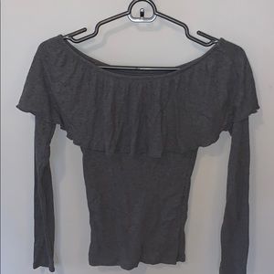 Grey off the shoulder too hollister!!!!!